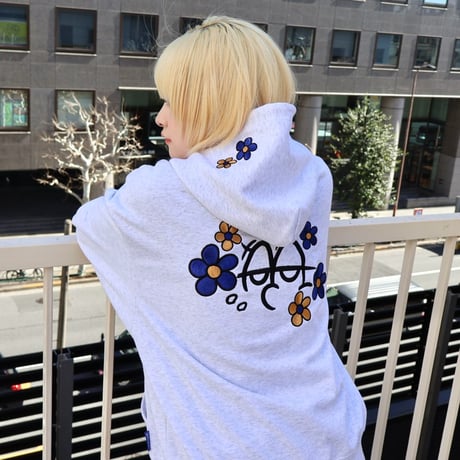 Flower Bubble Zip Hoodie