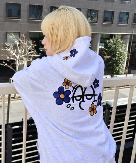 Flower Bubble Zip Hoodie
