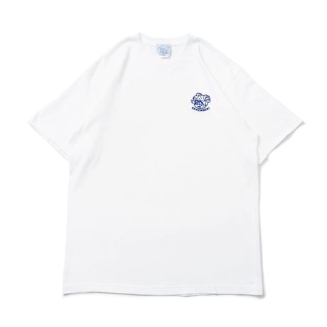 【White】Basic Embroidery T-shirts