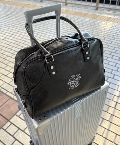Synthetic Leather Boston Bag