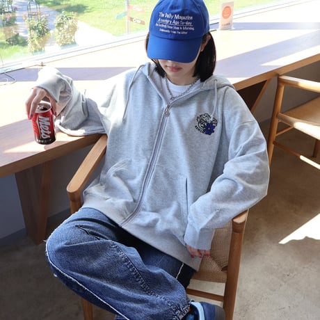 Remember with Flower Zip Hoodie