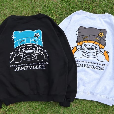【新品ま未着用】remember リメンバー　Rちゃんロゴ　スウェット　Lサイズ 新品ま未着用】remember リメンバー Rちゃんロゴ スウェット L