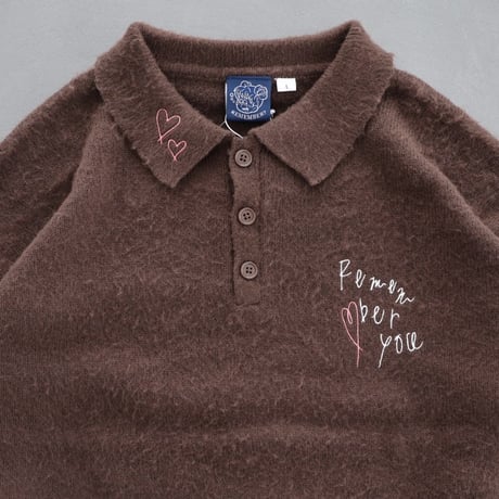 Sketch Heart Knit Polo