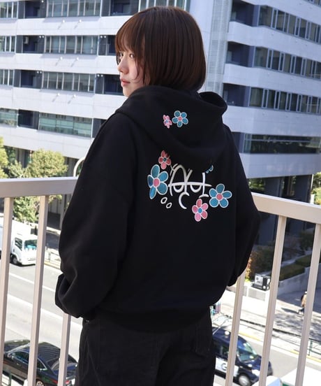 Flower Bubble Zip Hoodie