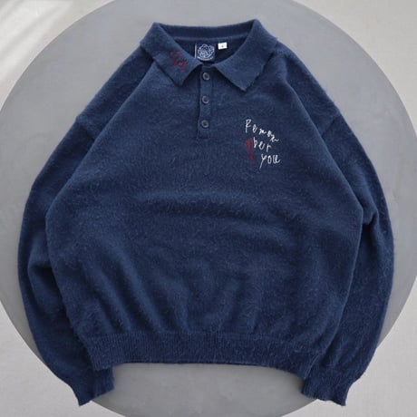 Sketch Heart Knit Polo