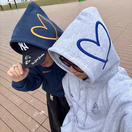 3D♡Rhinestone Hoodie