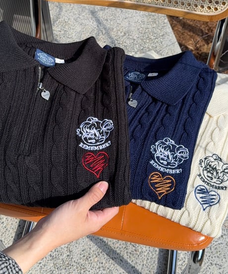 ♡charm SS Cable Knit