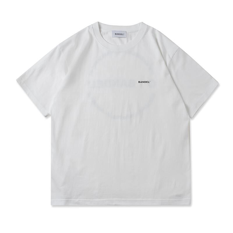 BANDEL】Circle-Logo Short Sleeve T White×Black