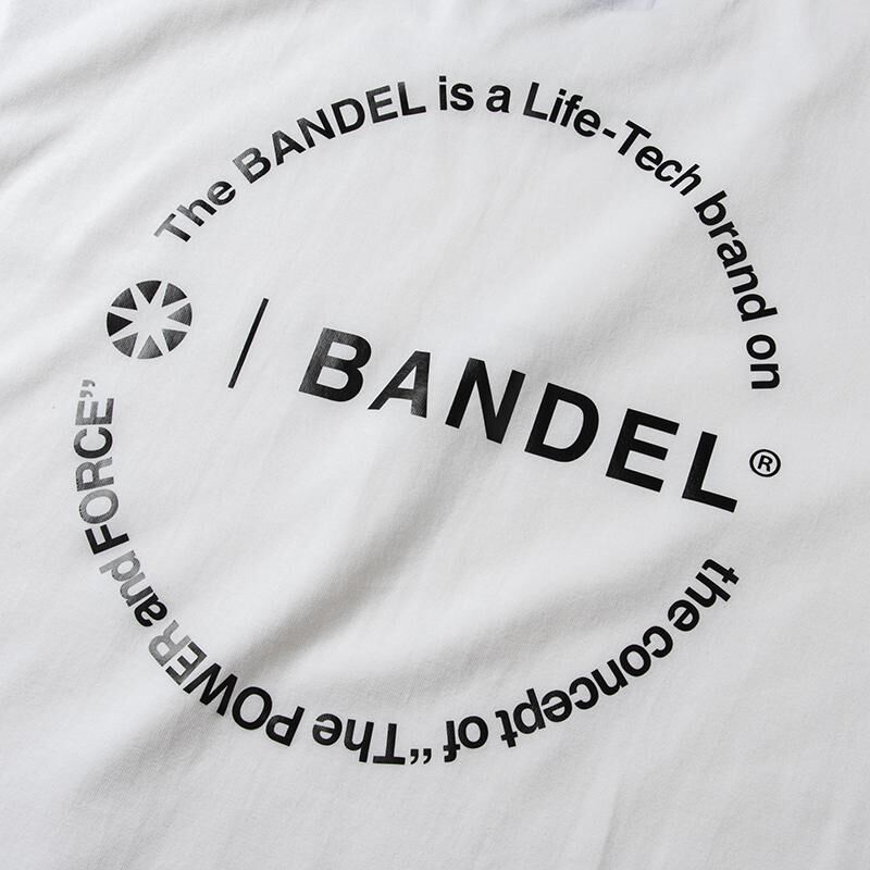 BANDEL】Circle-Logo Short Sleeve T White×Black