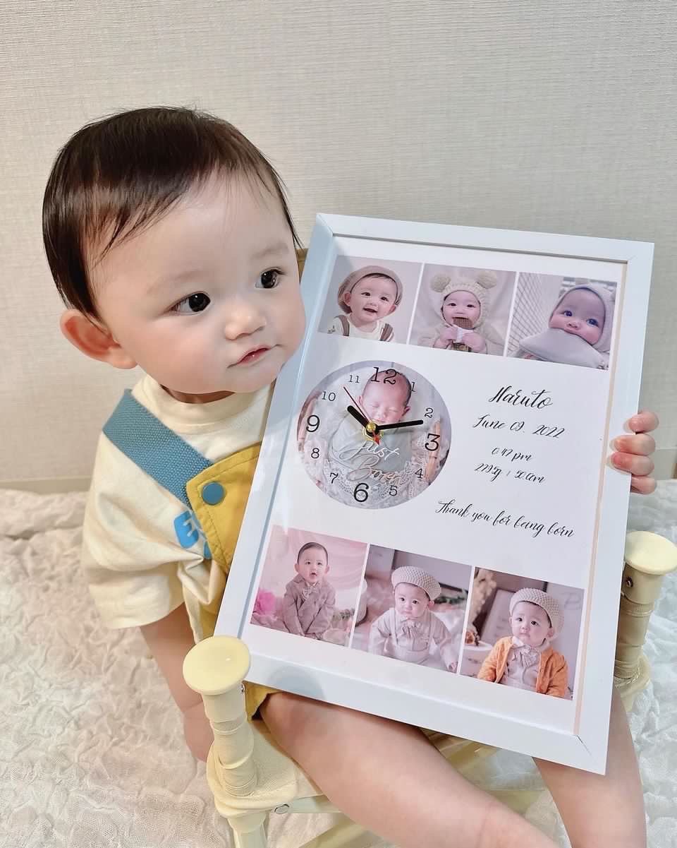 写真入りお名前時計【送料無料】【お仕立券／作成後納品も可能