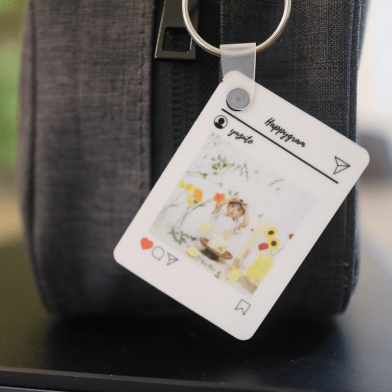 2個【写真入り キーホルダー 】お気に入りの写真で作る『世界でひとつ