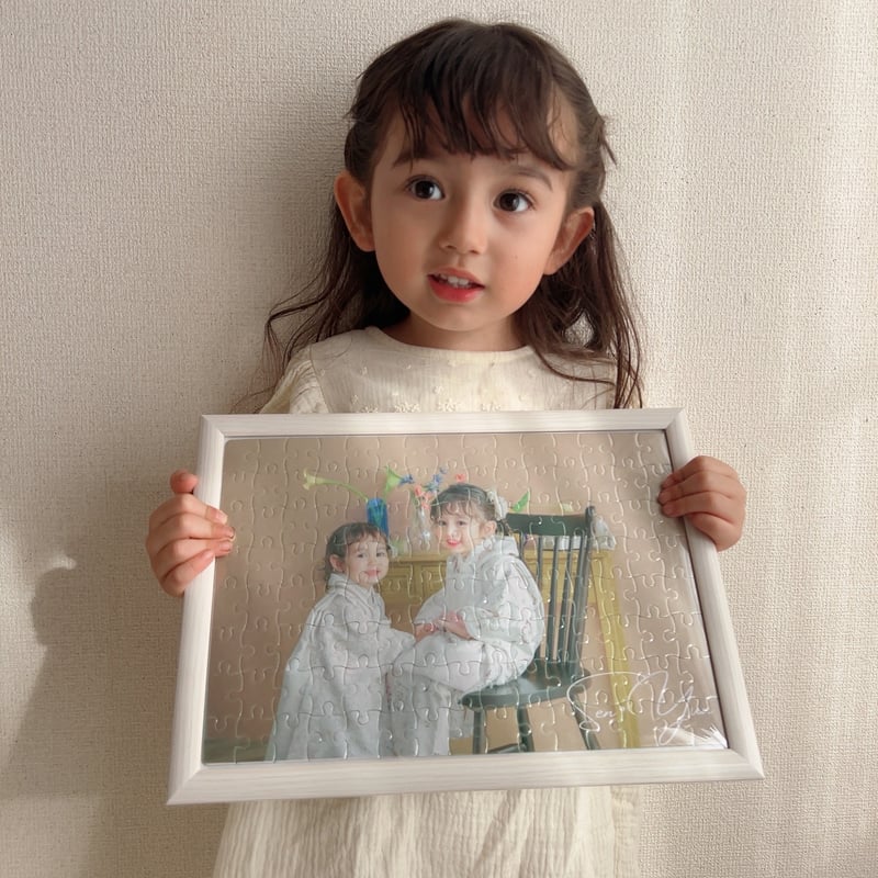 わーmama様確認用ページ＊名入れオーダーメイド時計 写真入りパズル【ピースLOVEor無地デザイン】【お仕立券／作成後