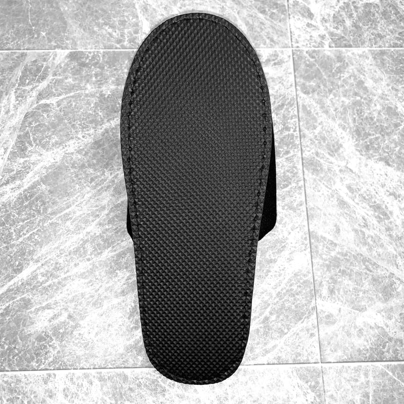 使い捨てスリッパ《リッチブラック》袋入り 100足 [SRI-100