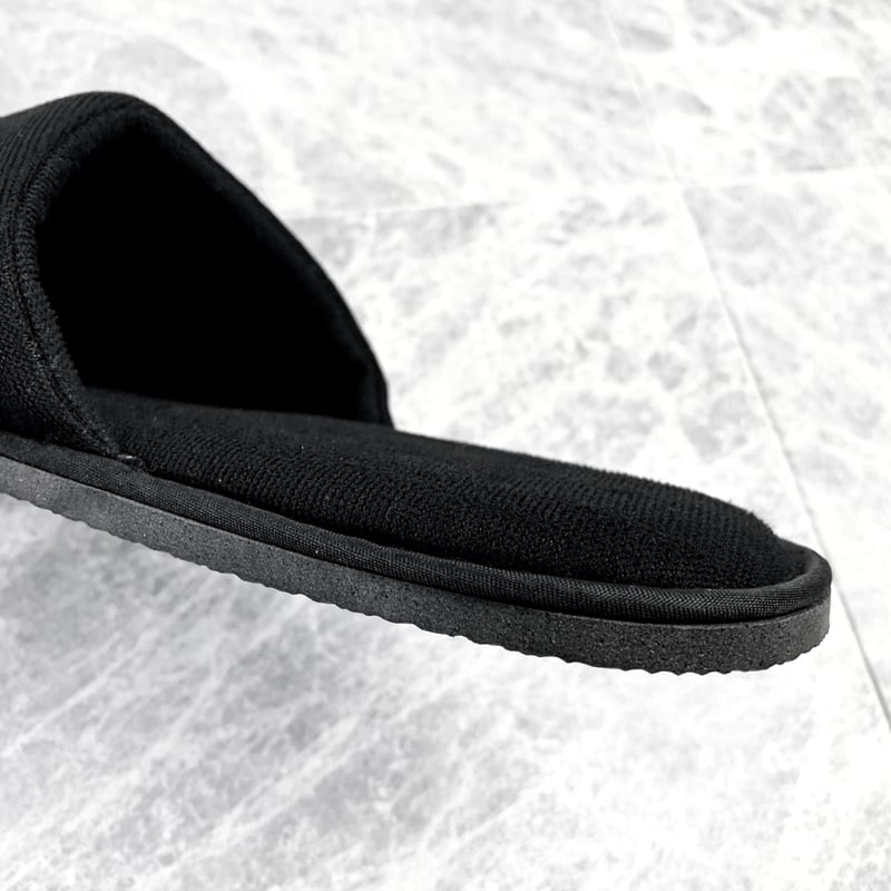 使い捨てスリッパ《リッチブラック》袋入り 100足 [SRI-100