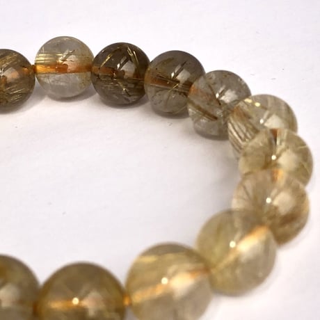 ルチルクォーツ(10mm)ブレスレット