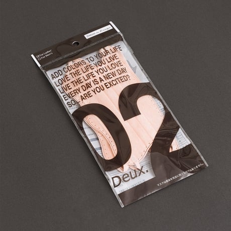 Deux. by D.masque［コーラルピンク］5枚入り リーズナブルなSECONDLINE！
