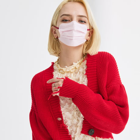 D.masque［ピンクベージュ × バーガンディレッド］5枚入り