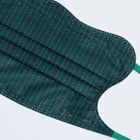 D.masque Luxe.  “PIN DOT”［Leprechaun Green］ヒアルロン酸8,800mg/kg配合マスク 5枚入り