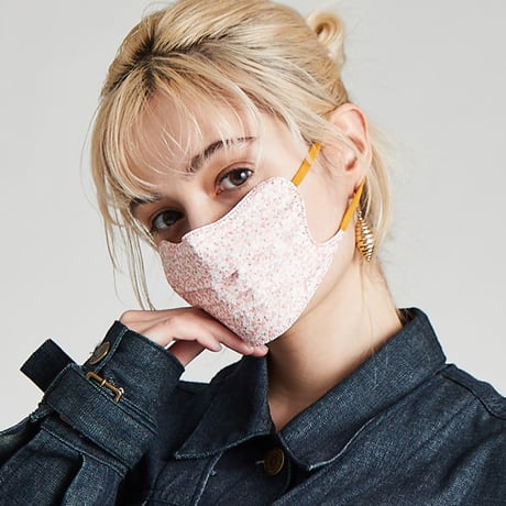 D.masque［ピンクフラワー × アッシュブラウン］5枚入り