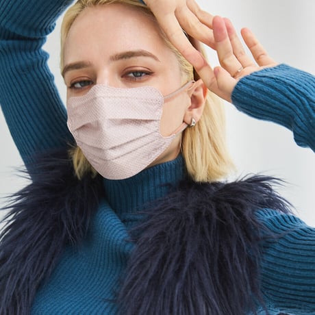 D.masque Luxe.［ペールブラウン × テラコッタシルバー］ヒアルロン酸8,800mg/kg配合マスク 5枚入り