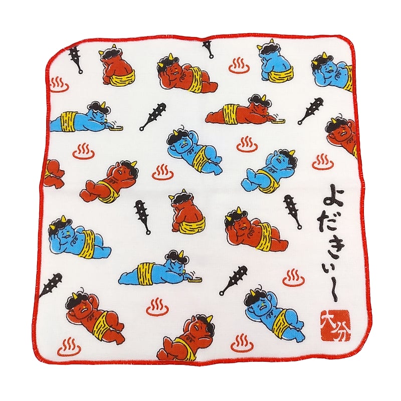 大分県限定デザイン ガーゼハンカチ | 湯あがり本舗