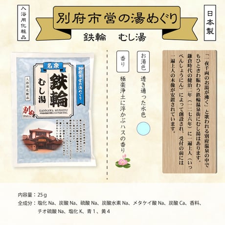 入浴用化粧品　別府市営の湯めぐり　25ｇ