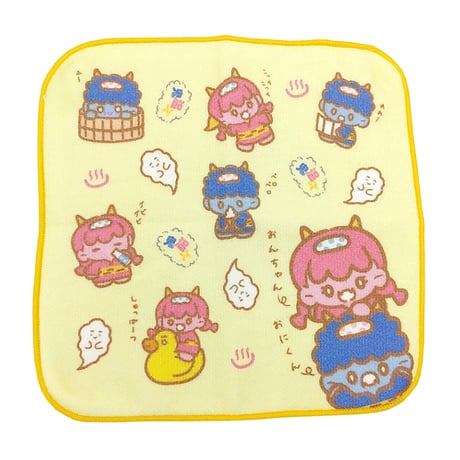 【メール便発送】湯あがり本舗オリジナルキャラクター　タオルはんかち
