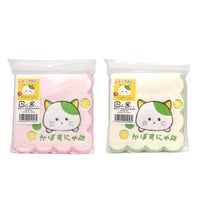 かぼすにゃん　ふわふわタオルハンカチ