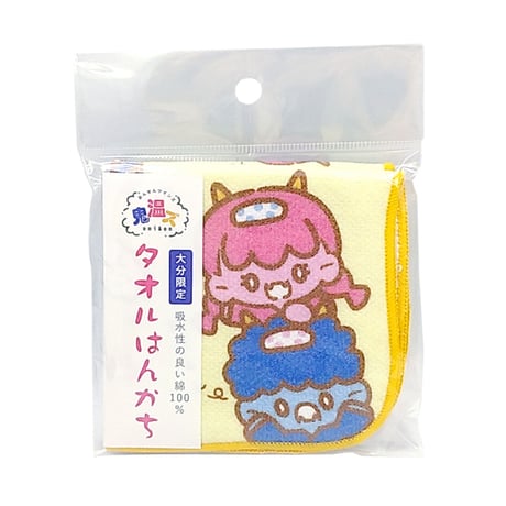 【メール便発送】湯あがり本舗オリジナルキャラクター　タオルはんかち