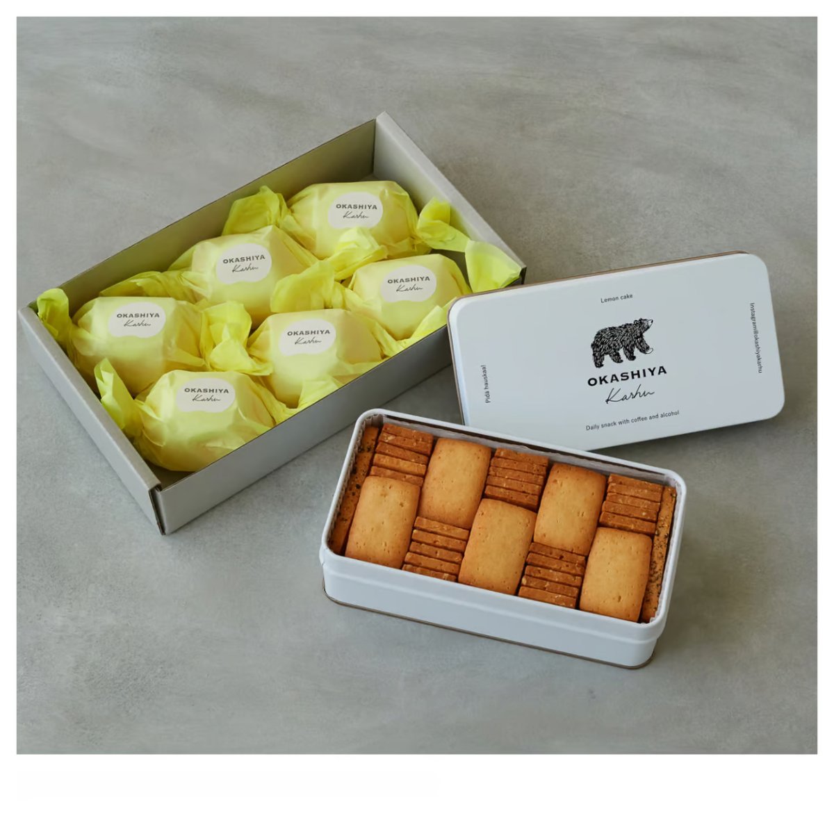 12/27(土)発送］【エダム缶】とレモンケーキ6個set | OKASHIYA Karhu
