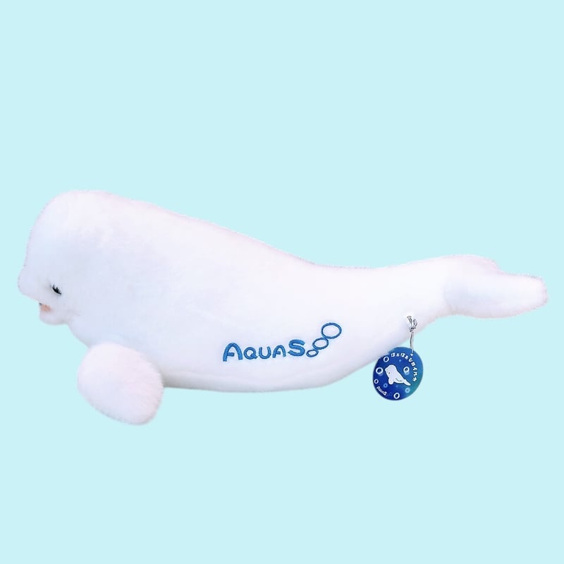 ほぁほぁシロイルカL | AQUAS Gift Shop / online store