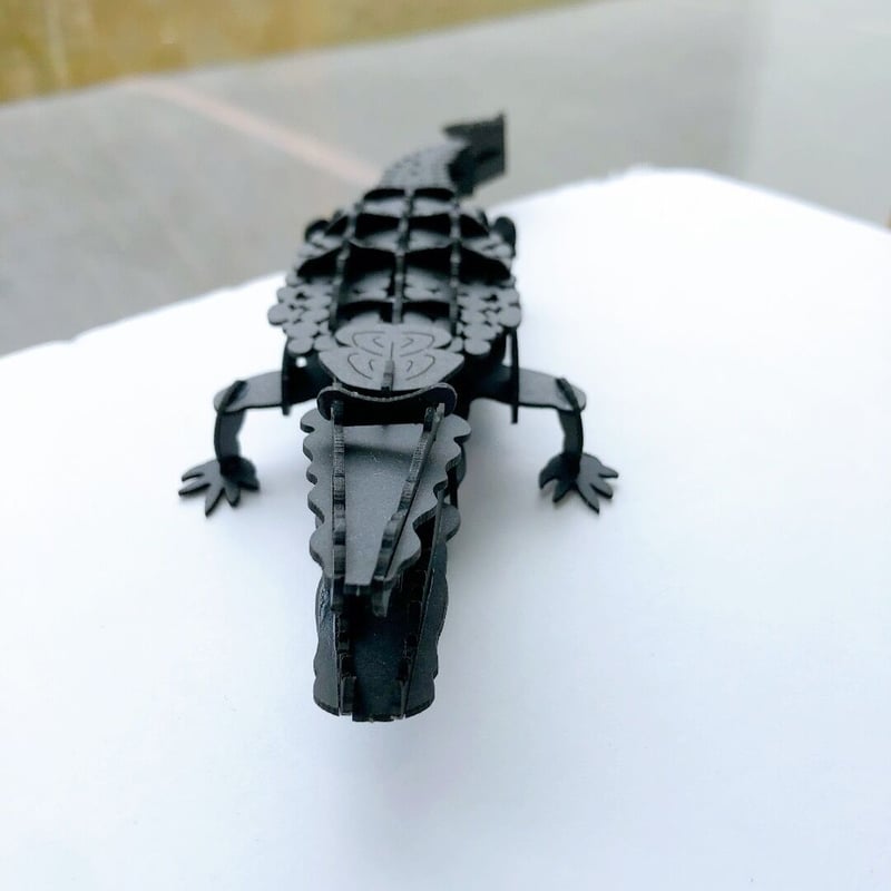 3D ペーパーパズル ワニ L | AQUAS Gift Shop / online store