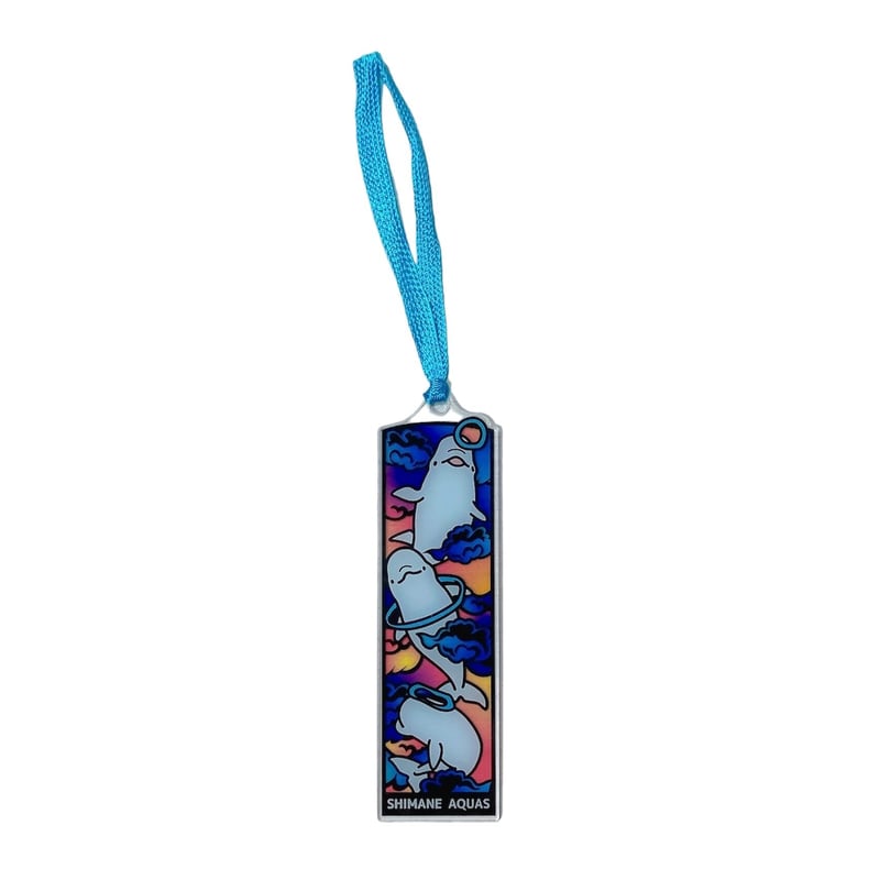 アクアスオリジナル アクリルブックマーカー シロイルカ | AQUAS Gift