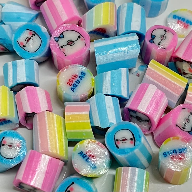 アクアブルー オパールセント キャンディディッシュ 花模様の蓋 アクア