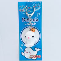 AQUAS  鈴付きしろいるかキーホルダー