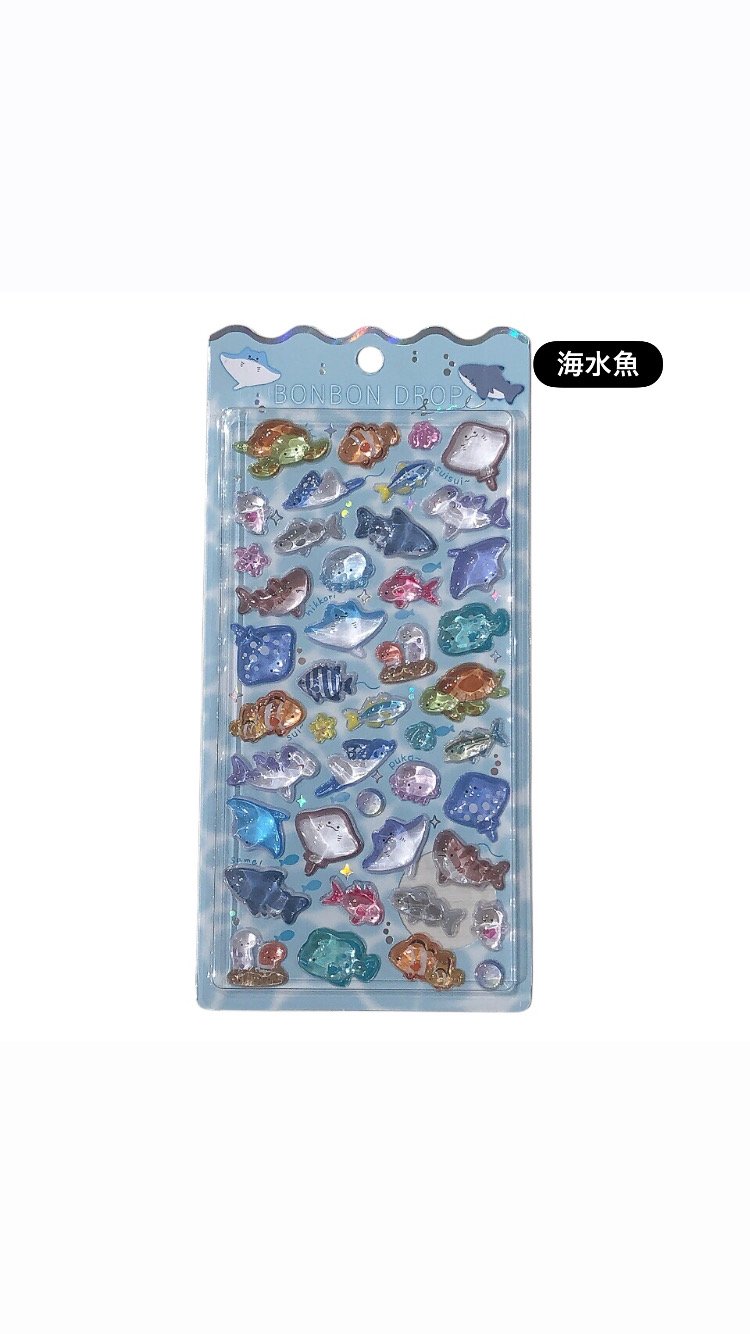 ボンボンドロップシール (各種類1枚まで） | AQUAS Gift Shop / onl