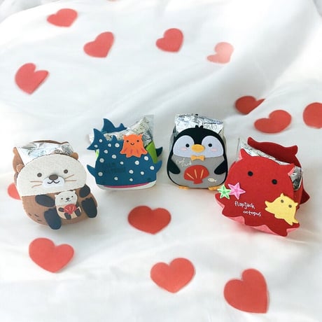 ハンドメイド メンダコさんと海のサンゴのあみぐるみセット （めんだ 