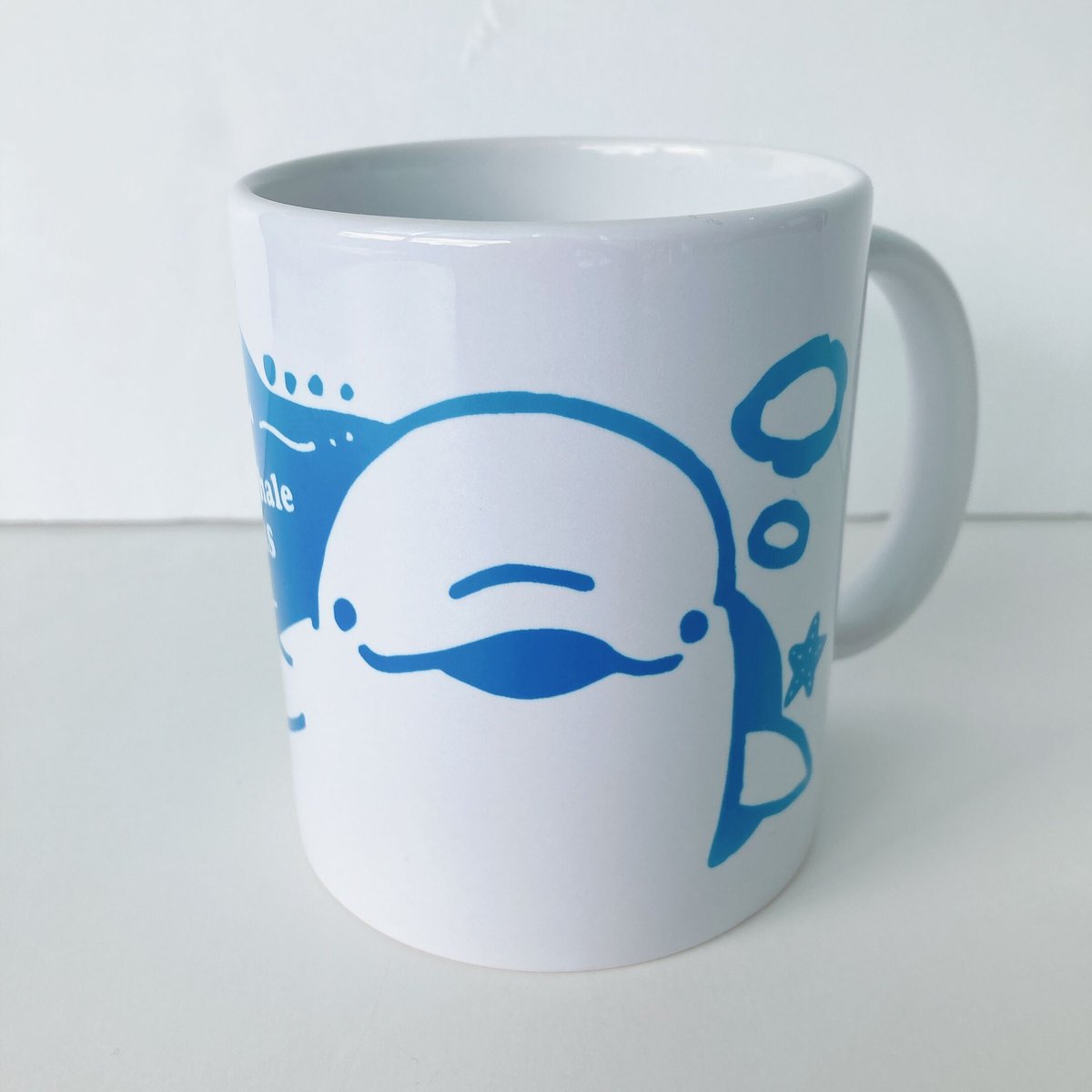 アクアス陶器マグカップ White whale | AQUAS Gift Shop / on