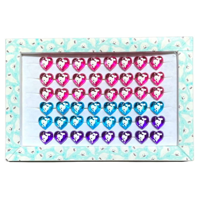 ハートクリア指輪 シロイルカ | AQUAS Gift Shop / online store