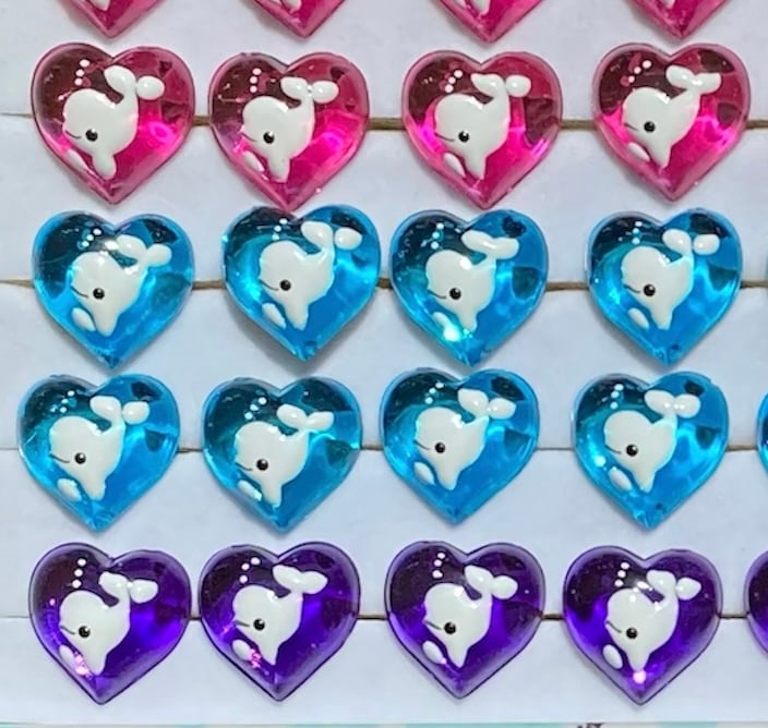 ハートクリア指輪 シロイルカ | AQUAS Gift Shop / online store