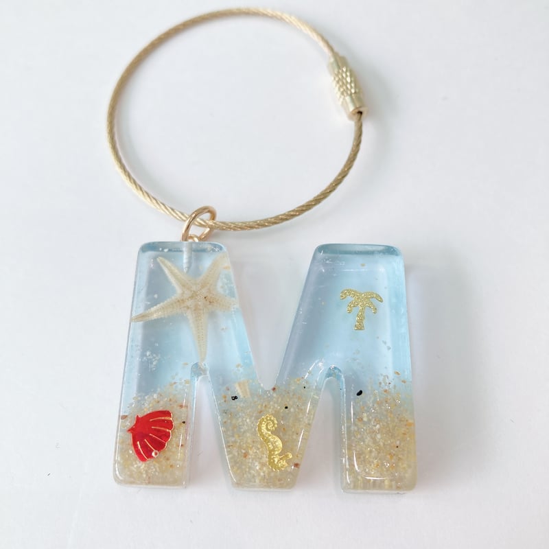 C.さん専用 イニシャルキーリングGBHJ スターサンドイニシャルキーリング | AQUAS Gift Shop / online