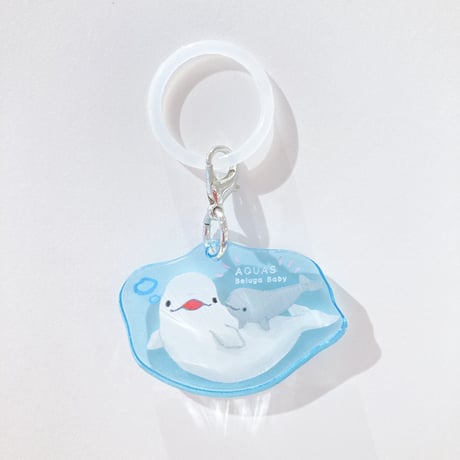 Hello Kitty 水族館 シロクマ 親子 根付け ストラップ Hello Kitty 水族館 シロクマ 親子 根付け ストラップ