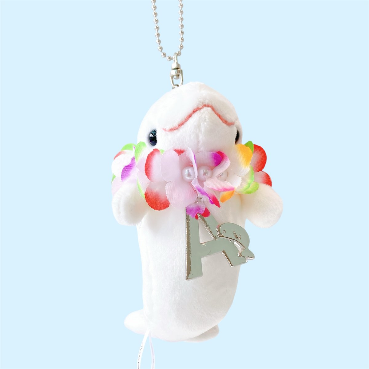 イニシャルチャーム付きフラワーネックレス | AQUAS Gift Shop / onlin