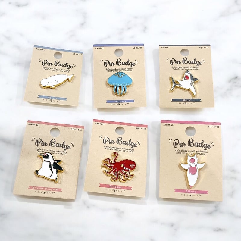 アクアチックピンバッジ | AQUAS Gift Shop / online store