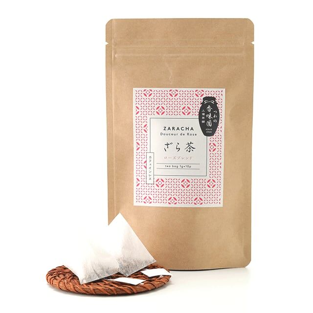 しまねの銘茶】香味園 上領茶舗 ざら茶ローズブレンド 1g×10個入り