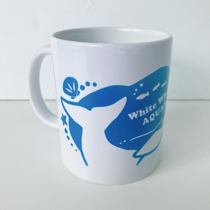 アクアス陶器マグカップ White whale | AQUAS Gift Shop / on