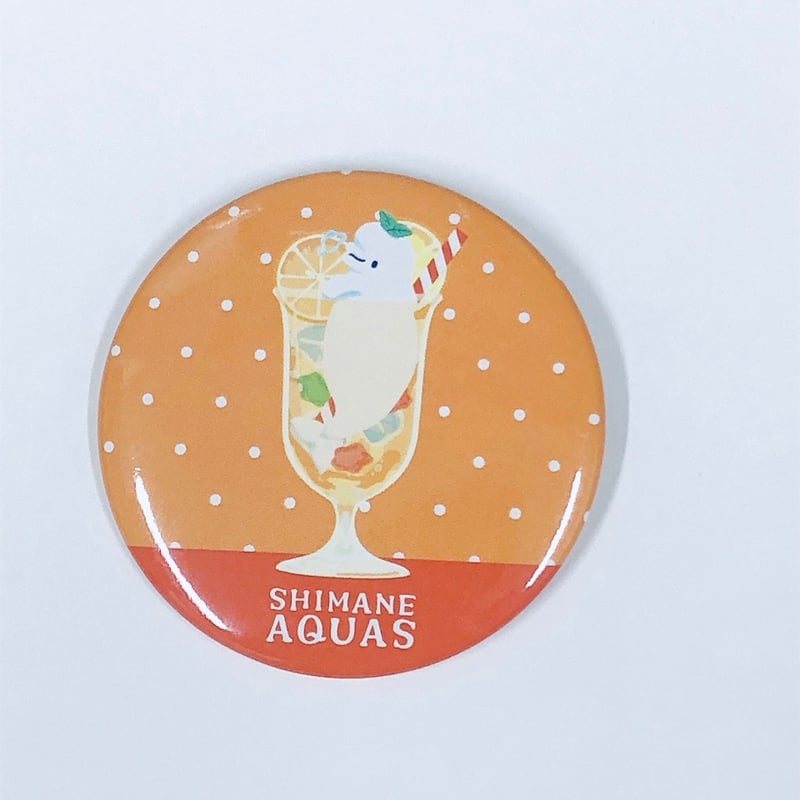 トロピカルソーダベルーガ 缶バッジ | AQUAS Gift Shop / online s