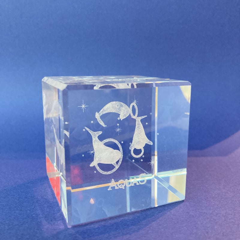 3D ガラスアート　イタリア版　3つ アクアスオリジナル 3Dアート3種の技 | AQUAS Gift Shop