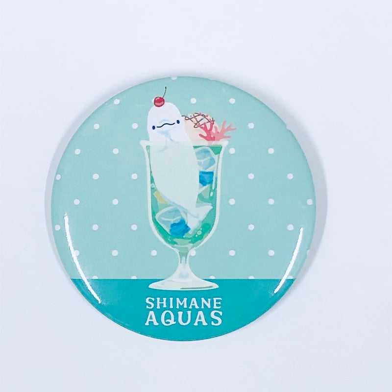 トロピカルソーダベルーガ 缶バッジ | AQUAS Gift Shop / online s