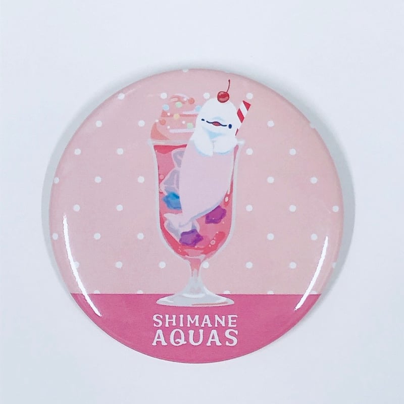 トロピカルソーダベルーガ 缶バッジ | AQUAS Gift Shop / online s